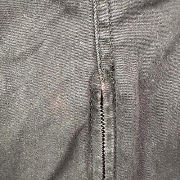 Forever 21 Cargo Pants Womens Large Black Zipper Skater Rockstar Grunge Y2K - Picture 11 of 12